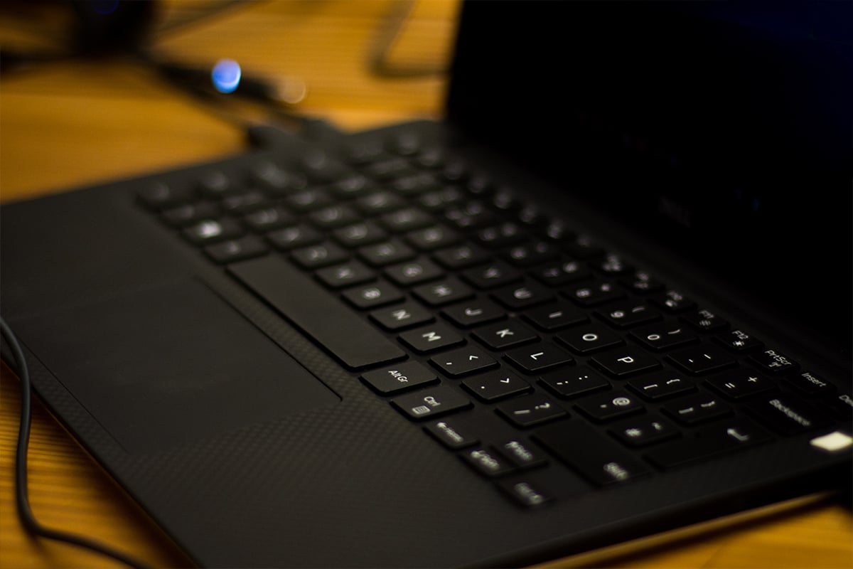 Open laptop.