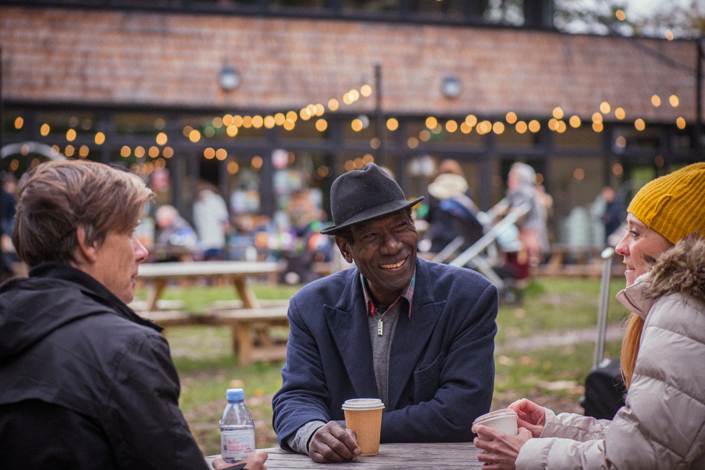 people at a community event