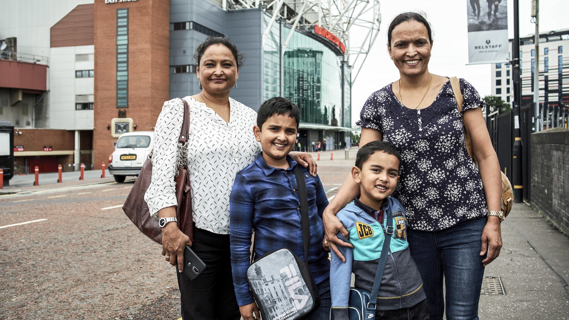 Intergenerational family, Old Trafford - Manchester