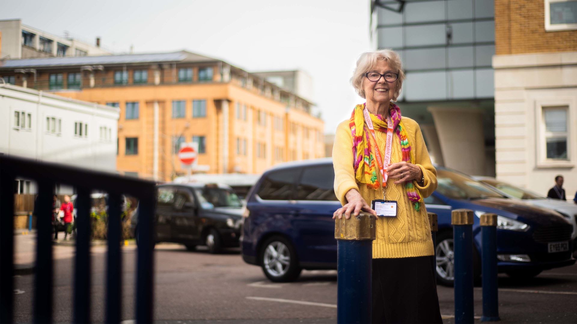 Woman volunteering