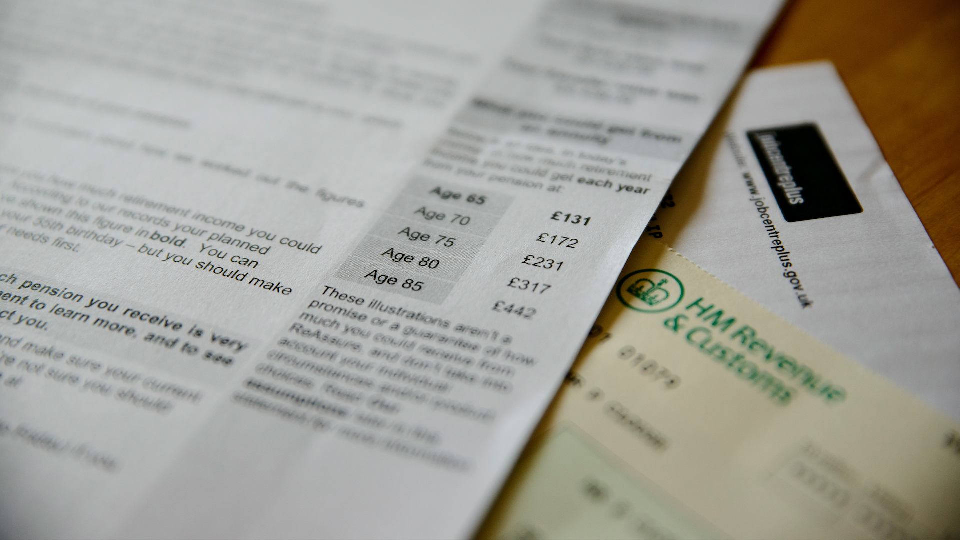 A pensions form