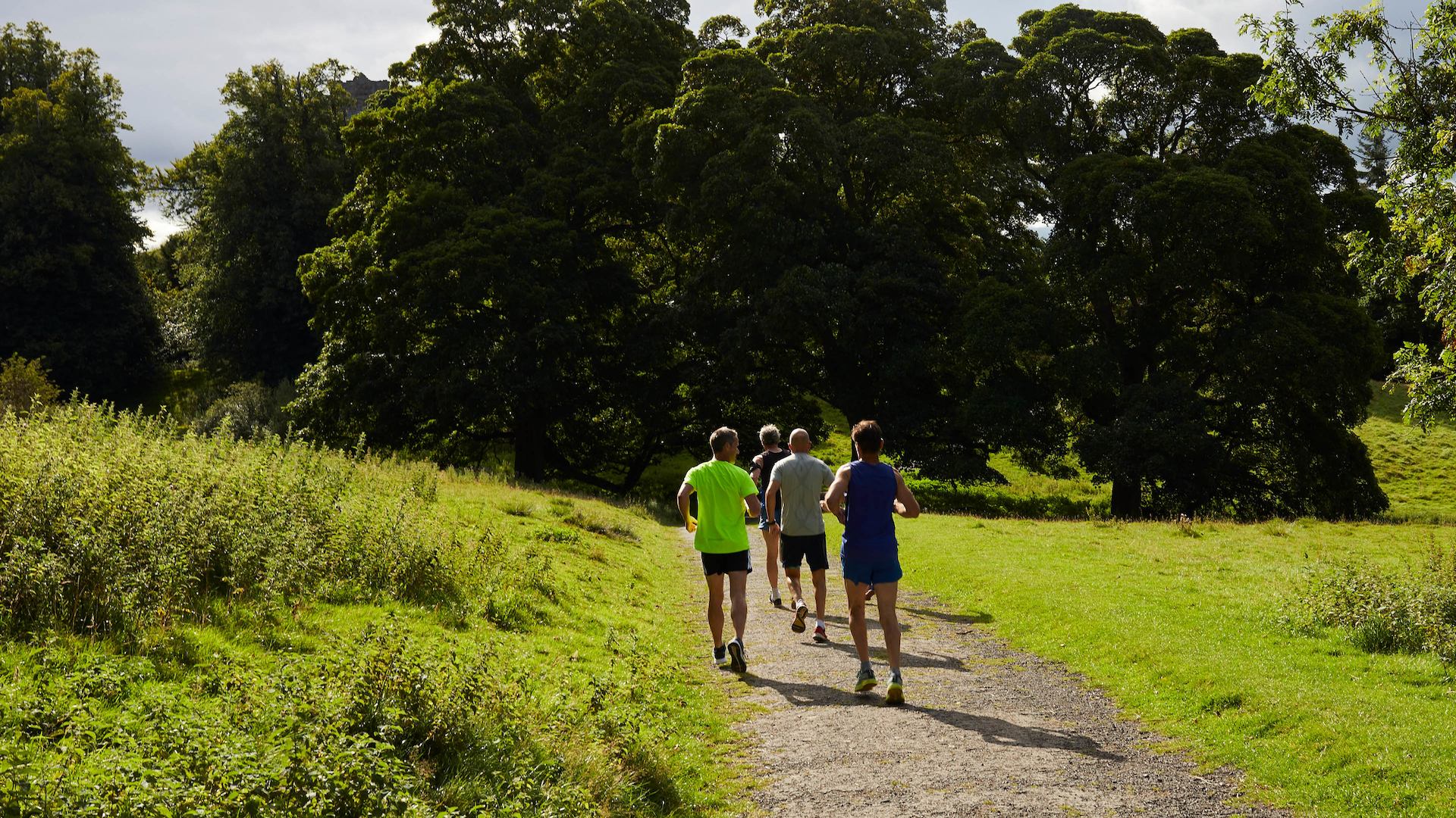 Group of joggers