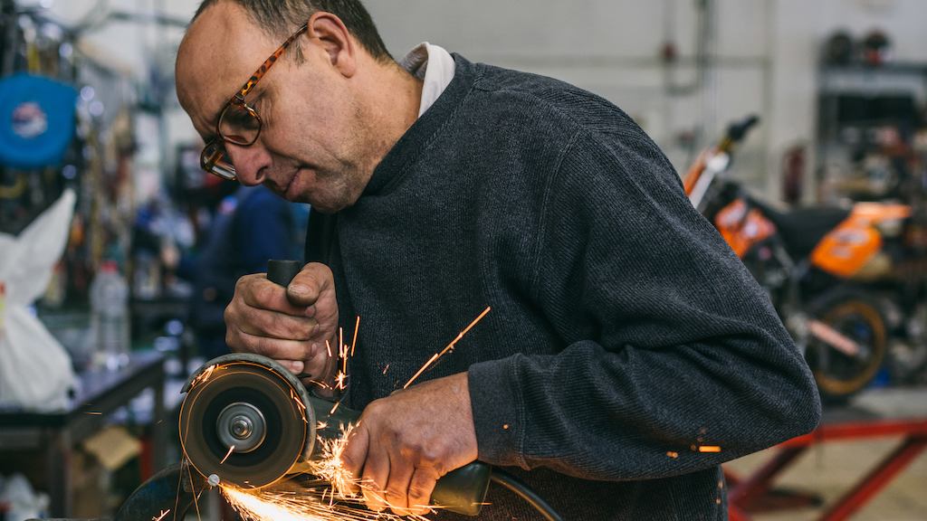 Man in workshop
