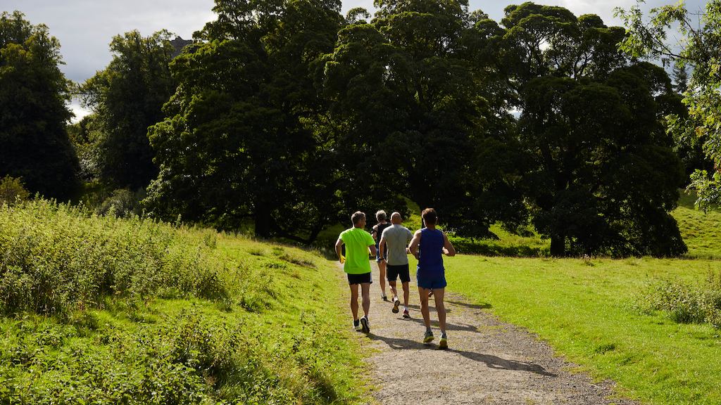 Group of joggers