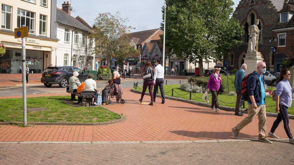 People walking