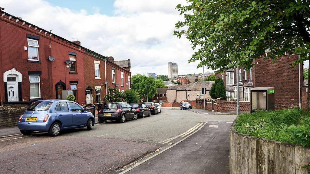 Landscape overlooking Manchester city centre