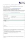 Age-friendly and Inclusive Volunteering Grant Fund application form first page.