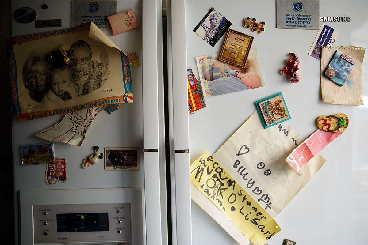 Fridge with notes